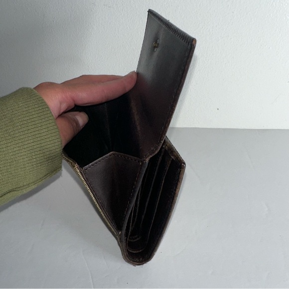 Gucci Rare Canvas & Leather Interlocking GG Compact Bifold Wallet Beige/Brown - Picture 6 of 17